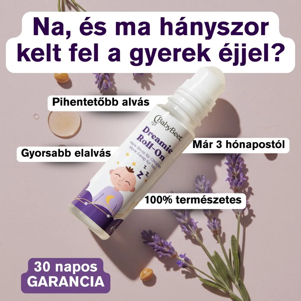 BabyBeet roll-on termékhirdetés levendulával