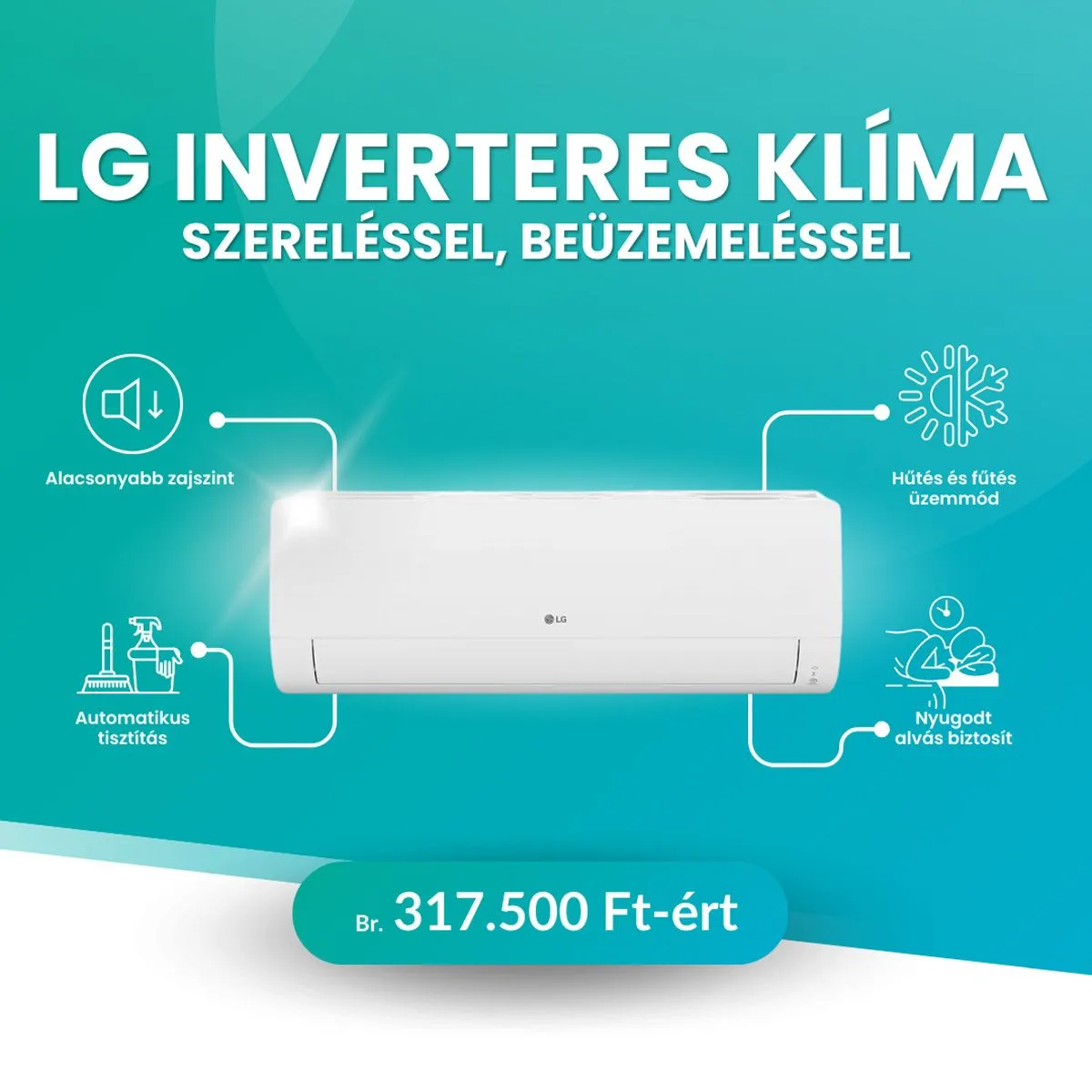 LG inverteres klíma akciós hirdetés