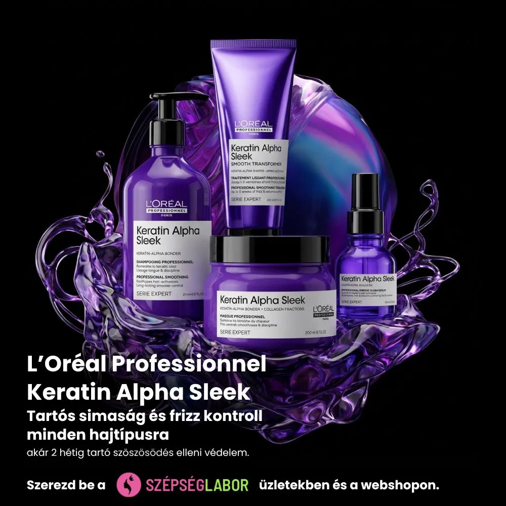 Szépséglabor L’Oréal Keratin termékhirdetés